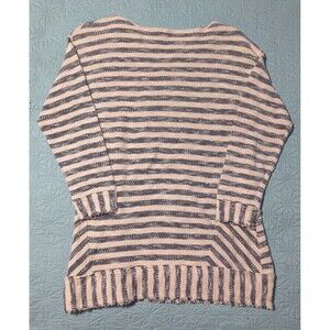 Soft Surroundings Women’s  Mariana Boatneck Tunic Blue Nautical Stripe Petite M